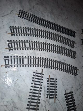 Lote 40 Vías H0 Tren Miniatura
