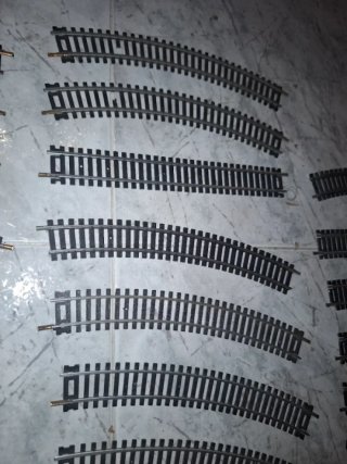 Lote 40 Vías H0 Tren Miniatura