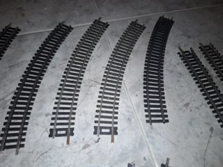 Lote 40 Vías H0 Tren Miniatura