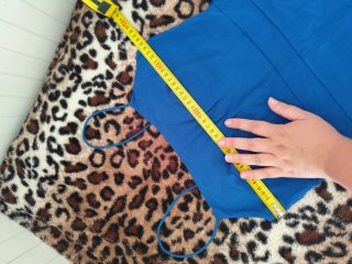 Vestido cóctel azul mini tirantes