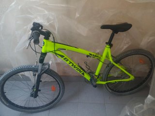 Bicicleta B'TWIN MTB Amarillo Neón 26 pulgadas