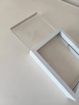 Marco de fotos doble cara blanco