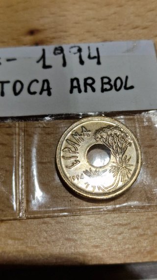 25 pesetas 1994 con error