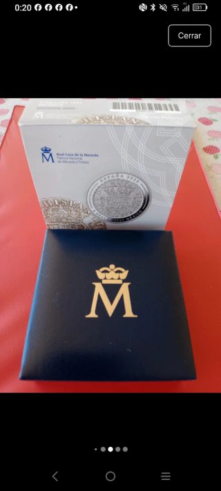 Moneda Plata 10€ Museo Casa de la Moneda 1737