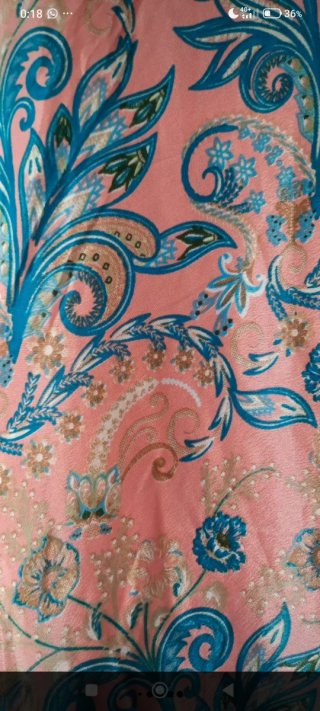 Vestido largo estampado suave