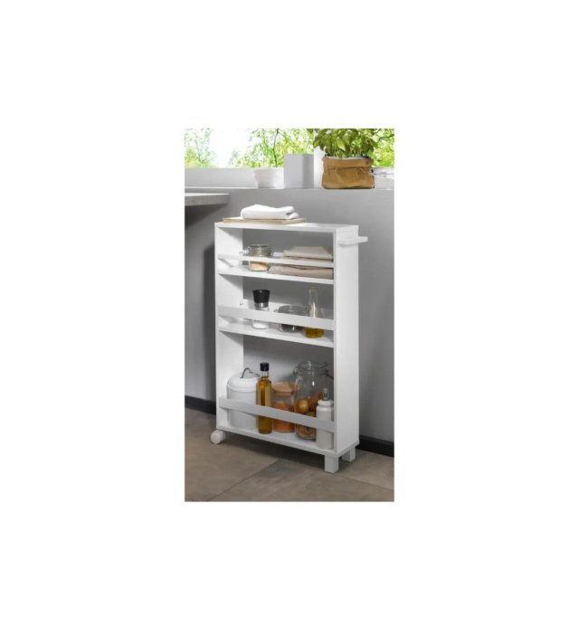 Carro auxiliar cocina Livarno blanco