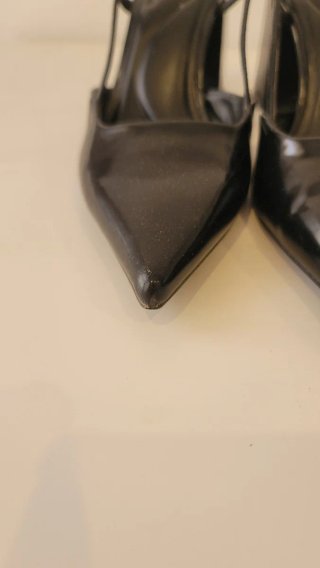 Zapatos Bershka tacón destalonados negros