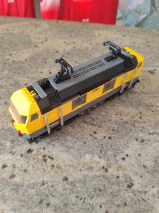 Locomotiva Treno Merci Giallo 7939 Elettrico