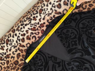 Vestido negro con detalles de terciopelo Talla L
