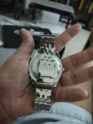 Reloj RABAR Hombre Negro y Plateado