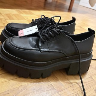 Zapatos Lefties Chunky Talla 36 Negros Sin Estrena