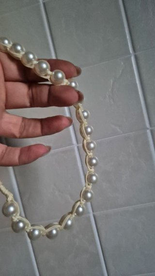 Collana perle e strass