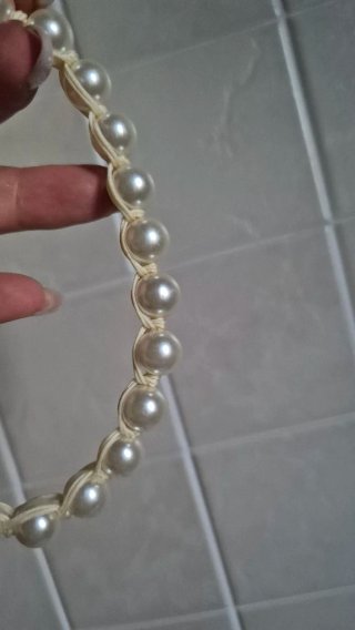Collana perle e strass