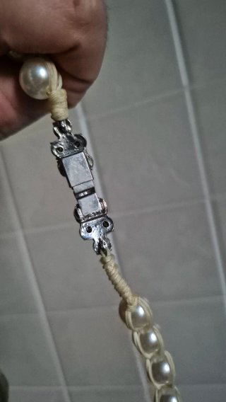 Collana perle e strass