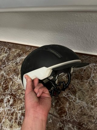 Casco Bicicleta Negro y Blanco ajustable