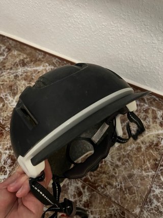 Casco Bicicleta Negro y Blanco ajustable