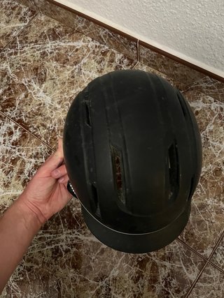 Casco Bicicleta Negro y Blanco ajustable