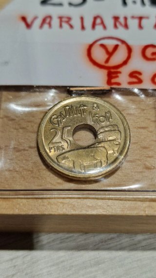 25 Pesetas 1995 Variante Y griega muy  Escasa