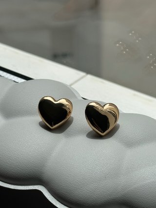 Pendientes Corazón Mango Dorados