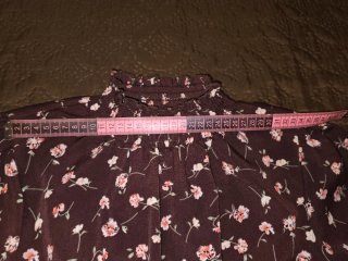 Vestido floral marrón y rosa
