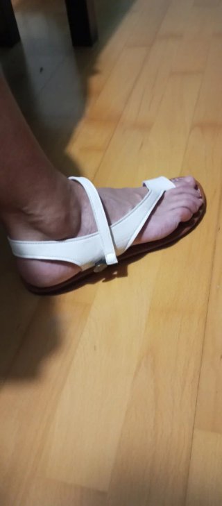 Sandalias blancas talla 42