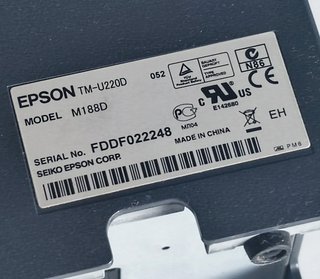Impresora Tickets Epson TM-U220D con cables