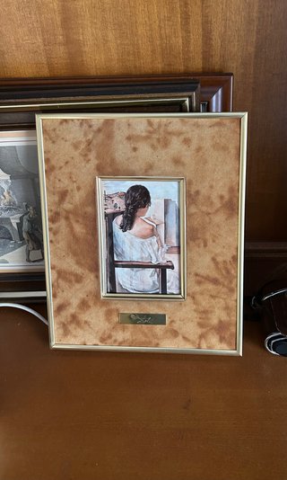 Cuadro de esmalte Dali “Mujer sentada”