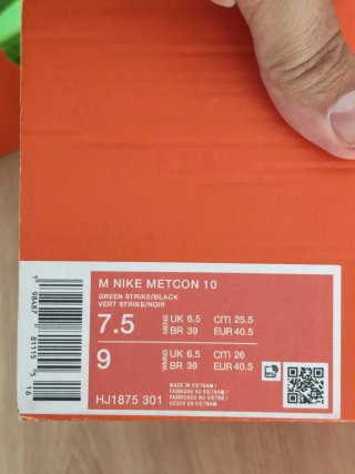 T40,5 Nike Metcon 10 Verde