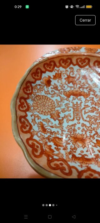 Bol antiguo en forma de concha años 60