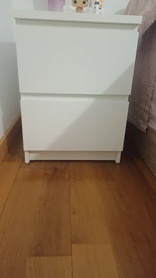 Mesita de Noche Ikea Malm Blanca
