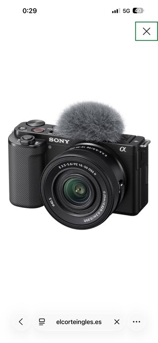 Sony ZV-E10 K Cámara Mirrorless
