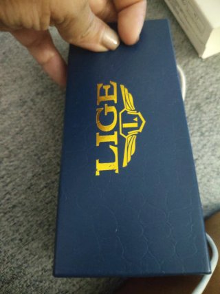 Reloj LIGE Dorado y Rojo