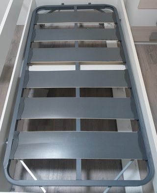 Somier metálico gris 90 x 180 cm