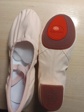 Zapatillas de ballet color rosa/beige
