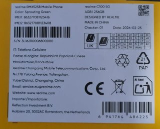 Realme C100 5G 12GB RAM' 256GB ROM NFC