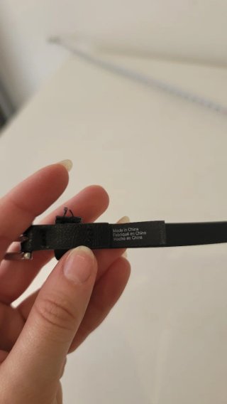 Cinturón fino H&M negro