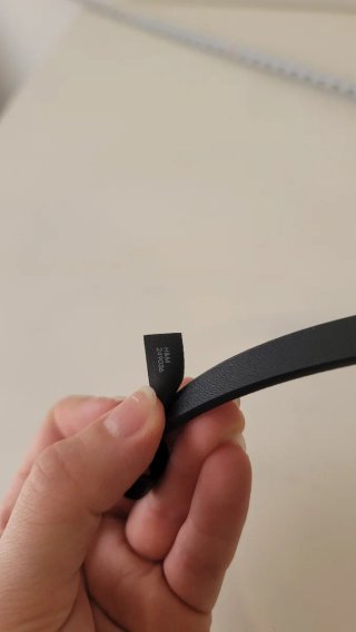 Cinturón fino H&M negro
