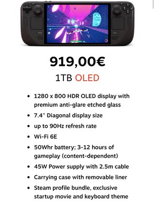 Steam Deck OLED 1TB Negociable