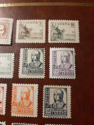 Sellos de España. Año 1937/1940.