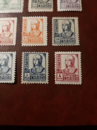 Sellos de España. Año 1937/1940.