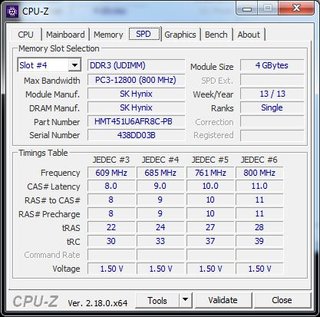 SK Hynix DDR3 4GB 1600MHz RAM