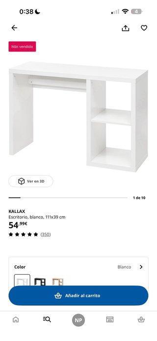 Escritorio blanco IKEA