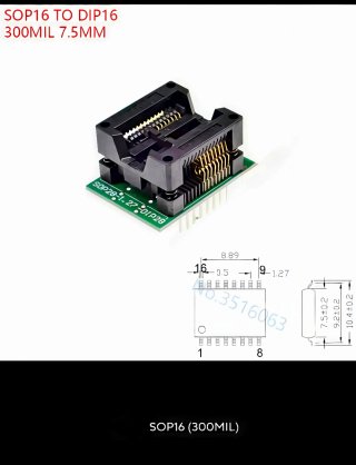 Kit 10 Adaptadores SOP/TSSOP  varias medidas