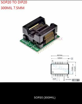 Kit 10 Adaptadores SOP/TSSOP  varias medidas