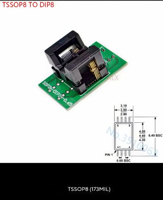Kit 10 Adaptadores SOP/TSSOP  varias medidas