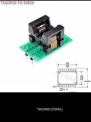 Kit 10 Adaptadores SOP/TSSOP  varias medidas