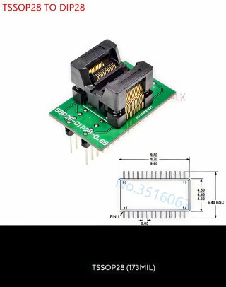 Kit 10 Adaptadores SOP/TSSOP  varias medidas