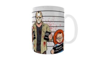 Taza Michael Myers y Freddy Krueger