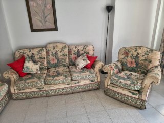CONJUNTO SOFÁS CLÁSICOS 3+2+1 MEDALLION, MALVERN