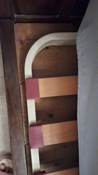Conjunto Cama y Tocador Antiguos Madera